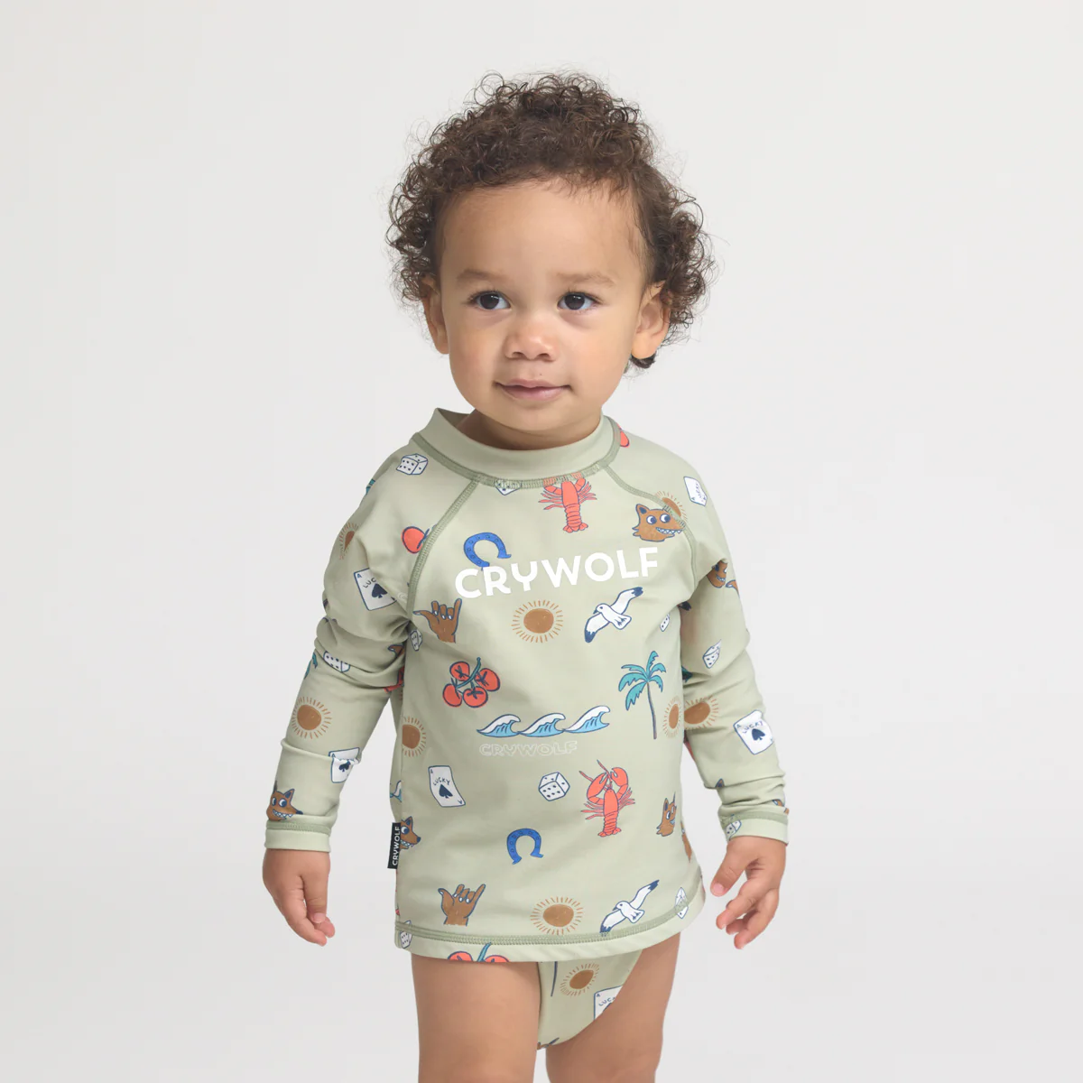 BABY RASH VEST Lucky Days Sage - Image 2