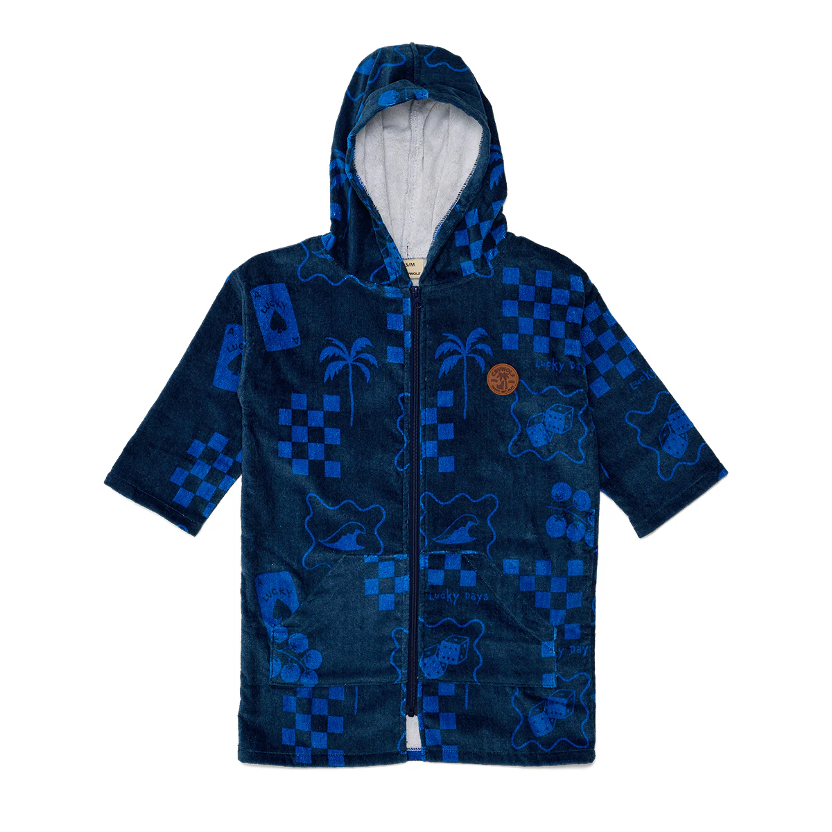 EVERYWHERE ZIP-UP TOWEL Navy
