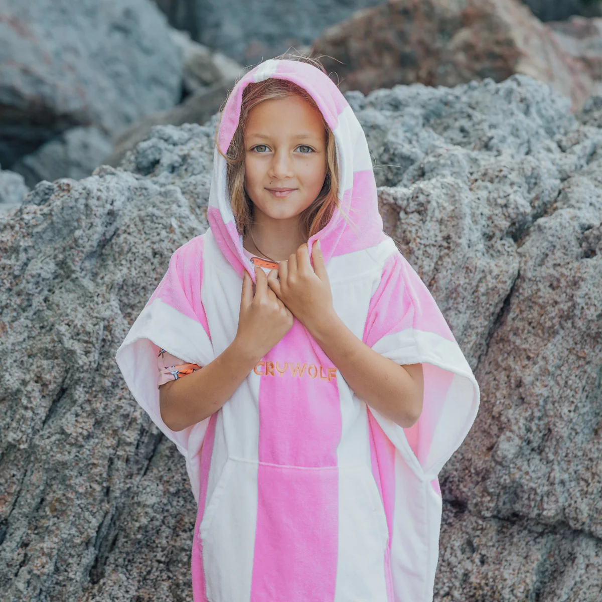 HOODED TOWEL Candy Stripe - Image 2