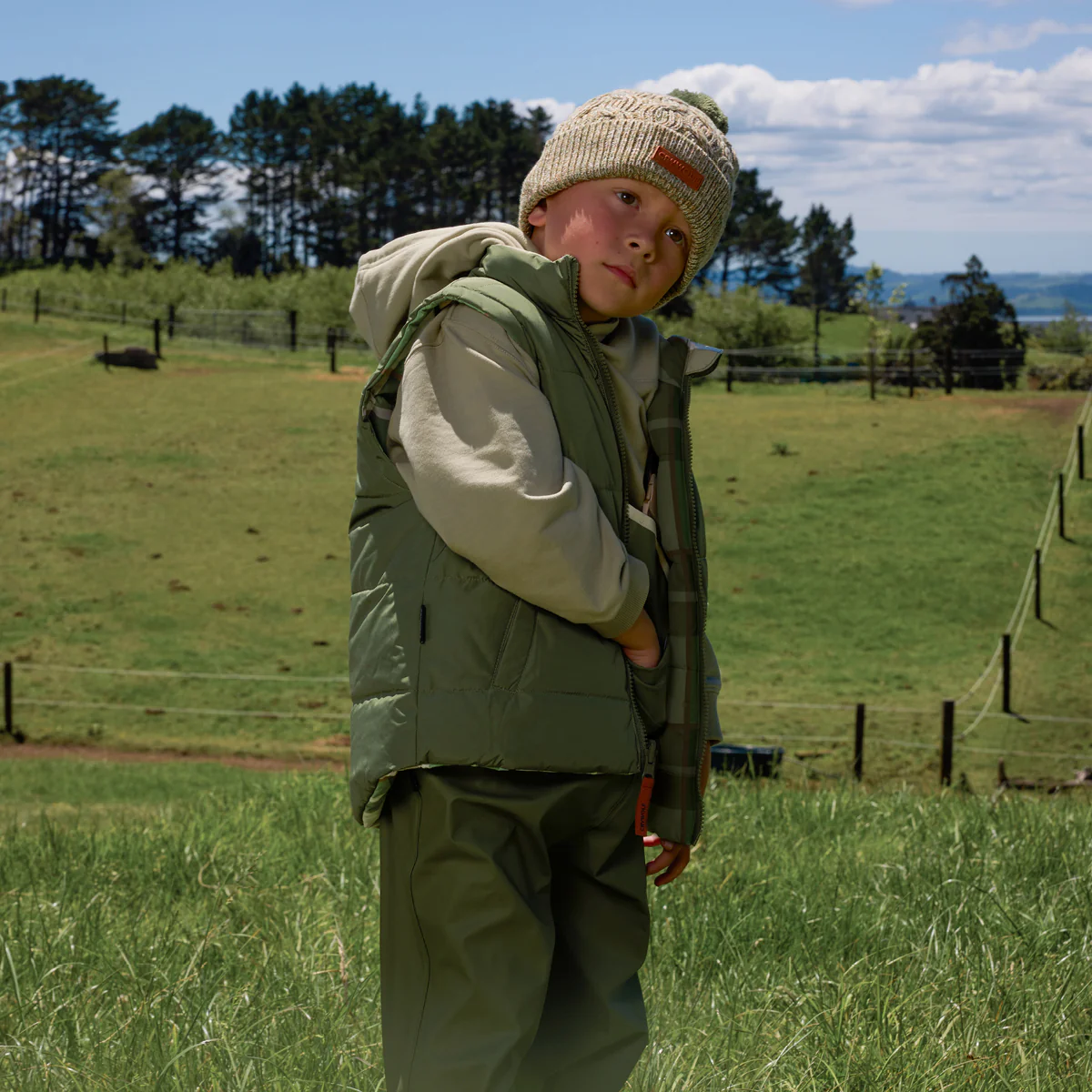 REVERSIBLE ECO-VEST Field Plaid - Image 5